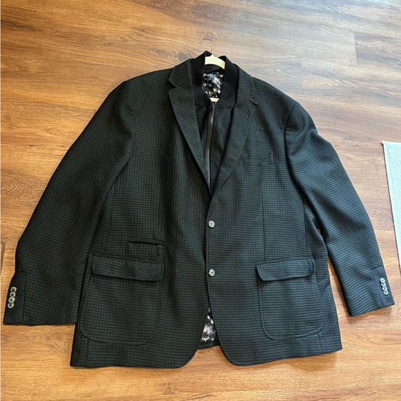 ROBERT GRAHAM Jetset II Blazer Removable Vest Black Men's Size 52 Tall - Picture 9 of 16